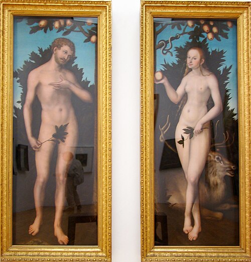 Adam and Eve, , Lucas Cranach l'Ancien