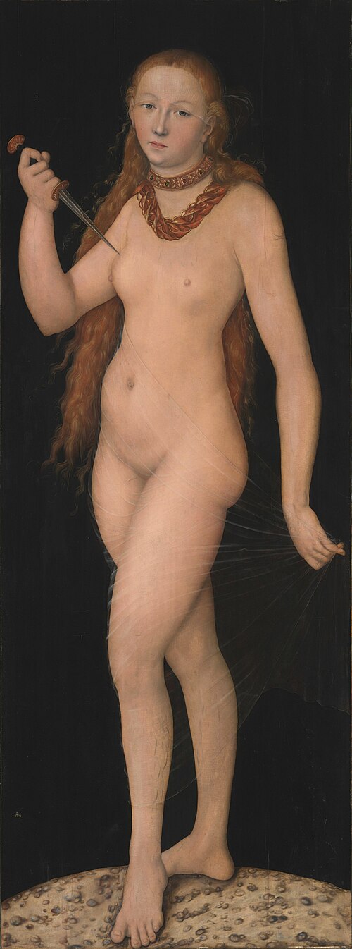 Suicide of Lucretia, 1530, Lucas Cranach l'Ancien