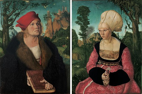Portraits de Johannes et Anna Cuspinian, 1502, Lucas Cranach l'Ancien