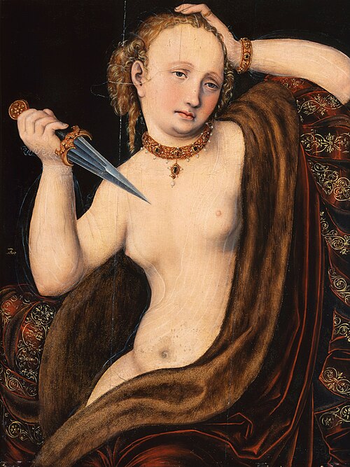 Lucretia, 1530, Lucas Cranach l'Ancien