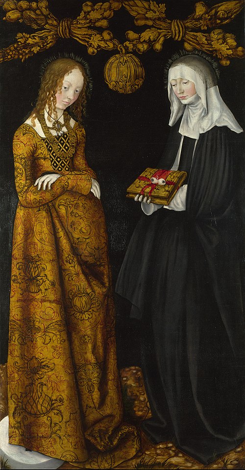 Saints Christina and Ottilia, 1506, Lucas Cranach l'Ancien