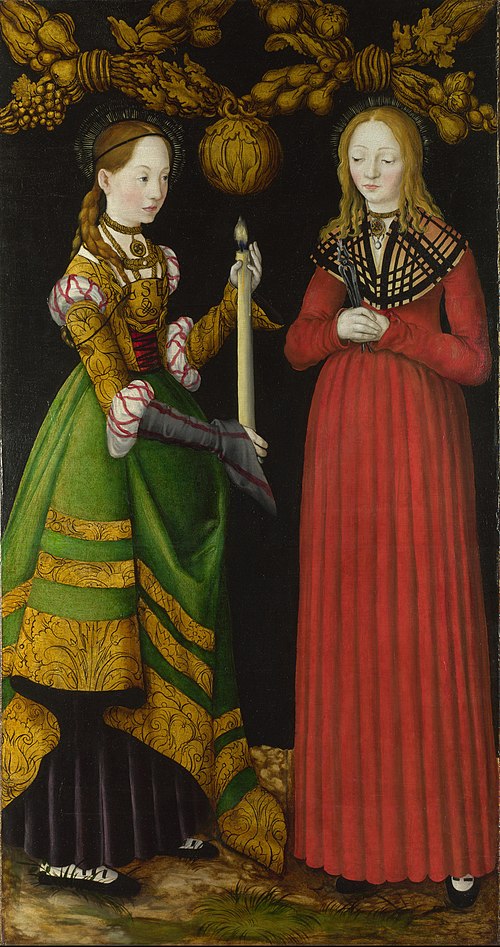 Saints Genevieve and Apollonia, 1506, Lucas Cranach l'Ancien