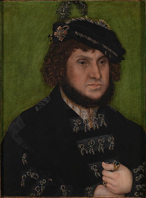 Jean Ier de Saxe, 1509, Lucas Cranach l'Ancien