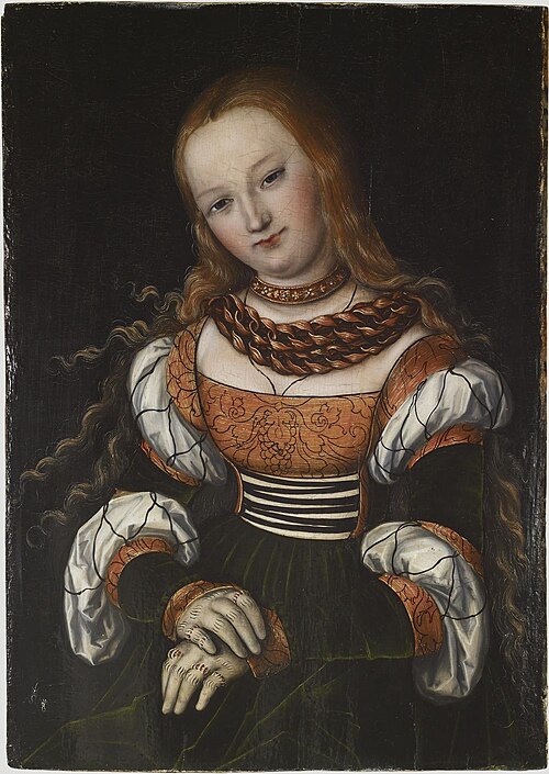 Mary Magdalene, 1525, Lucas Cranach l'Ancien