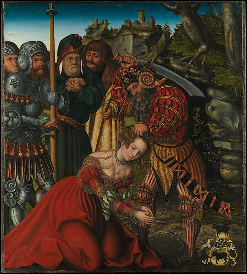 Le Martyre de sainte Barbara, 1510, Lucas Cranach l'Ancien