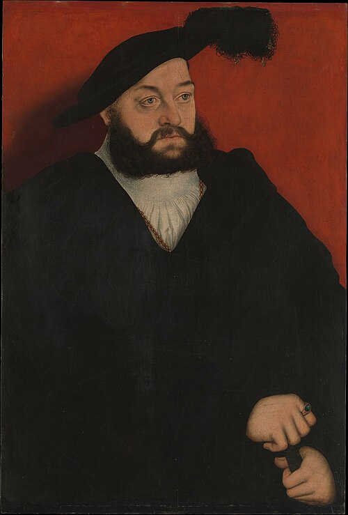 Johann (1498–1537), Duke of Saxony, 1534, Lucas Cranach l'Ancien