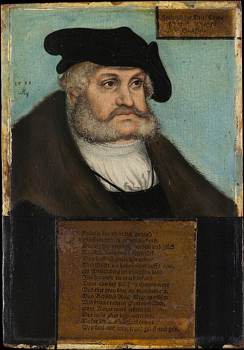 Friedrich III (1463–1525), the Wise, Elector of Saxony, 1533, Lucas Cranach l'Ancien