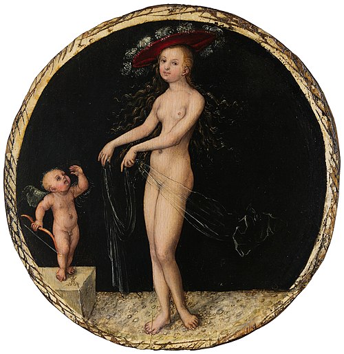 Vénus et Cupidon, 1525, Lucas Cranach l'Ancien