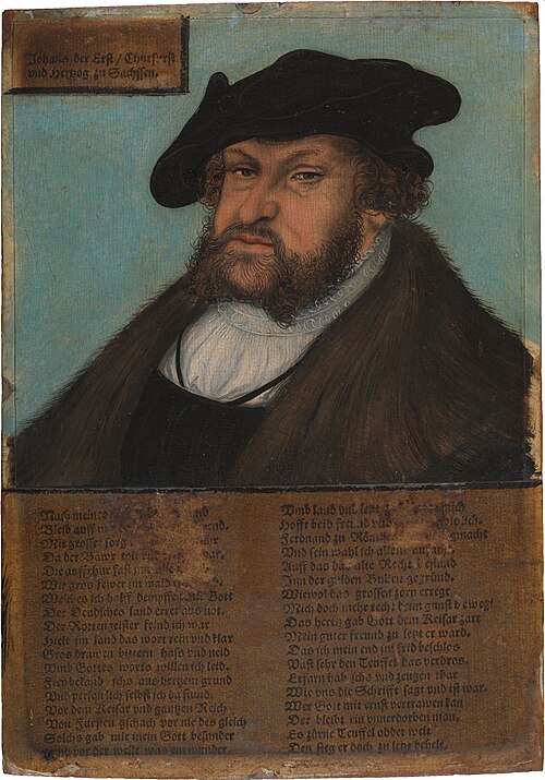 Jean Ier de Saxe, 1532, Lucas Cranach l'Ancien