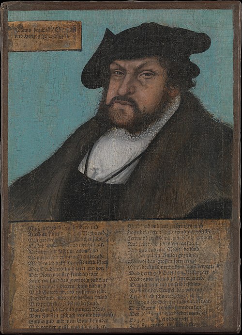 Johann I (1468–1532), the Constant, Elector of Saxony, 1532, Lucas Cranach l'Ancien