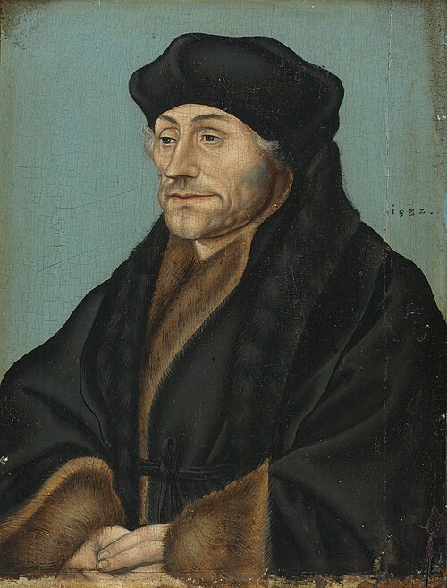Portrait de Desiderius Erasmus, 1530, Lucas Cranach l'Ancien