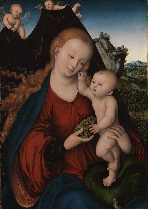 Vierge à l'Enfant, 1525, Lucas Cranach l'Ancien