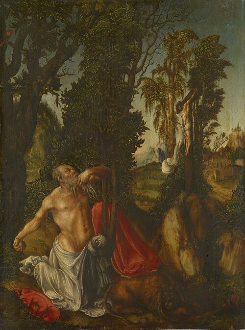 Saint Jérôme pénitent, 1502, Lucas Cranach l'Ancien