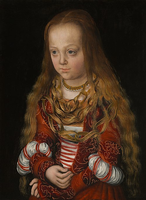 Portrait dine princesse de Saxe, 1517, Lucas Cranach l'Ancien