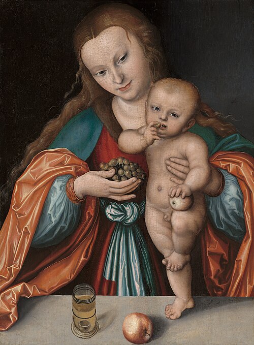 Vierge à l'Enfant, 1535, Lucas Cranach l'Ancien