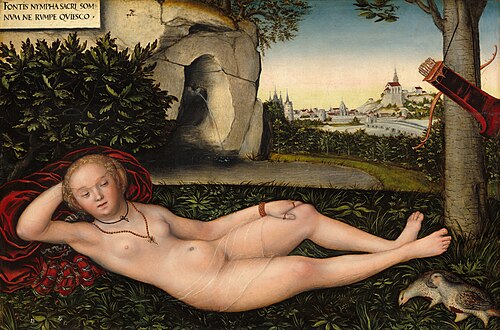 The Nymph of the Spring, 1537, Lucas Cranach l'Ancien