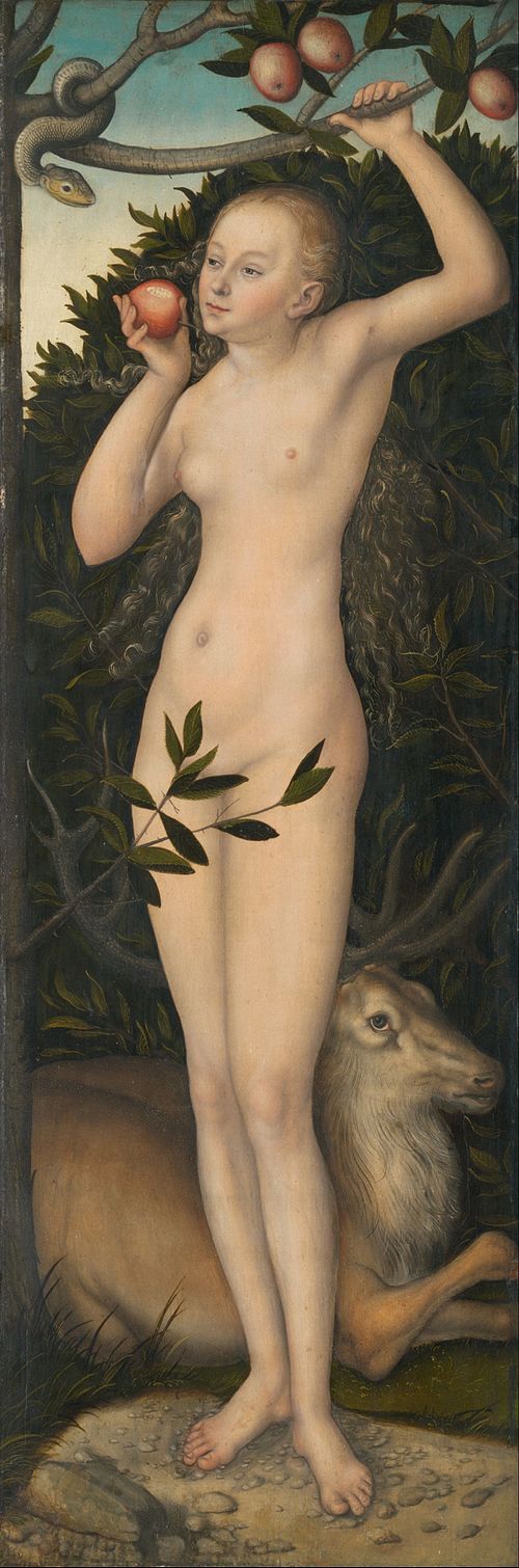 Eve, 1530, Lucas Cranach l'Ancien