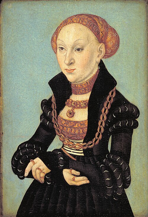 Portrait of the Electress Sibyl of Saxony (1510-1569), 1533, Lucas Cranach l'Ancien