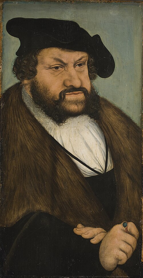 Portrait of the Elector John the Steadfast of Saxony (1468-1532), 1533, Lucas Cranach l'Ancien
