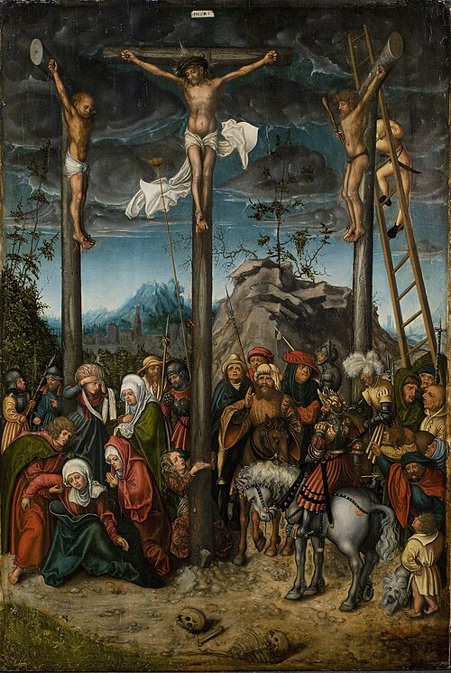 crucifiement, 1513, Lucas Cranach l'Ancien