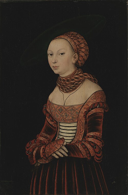 Portrait d'une jeune femme, 1525, Lucas Cranach l'Ancien