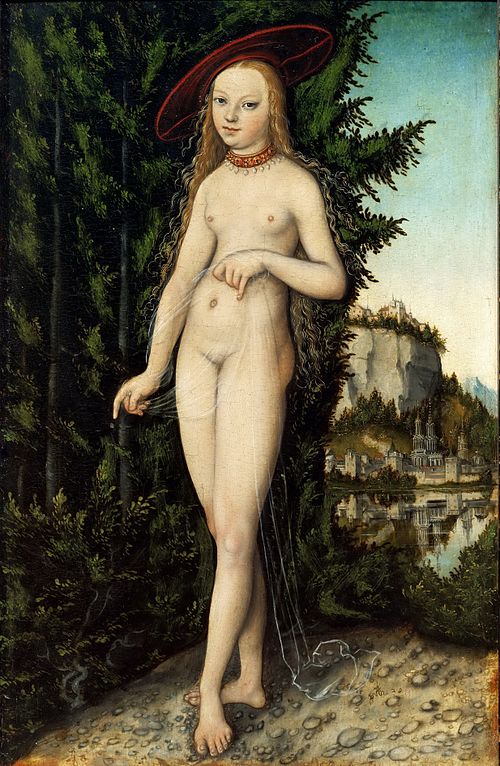 Vénus debout dans un paysage, 1529, Lucas Cranach l'Ancien