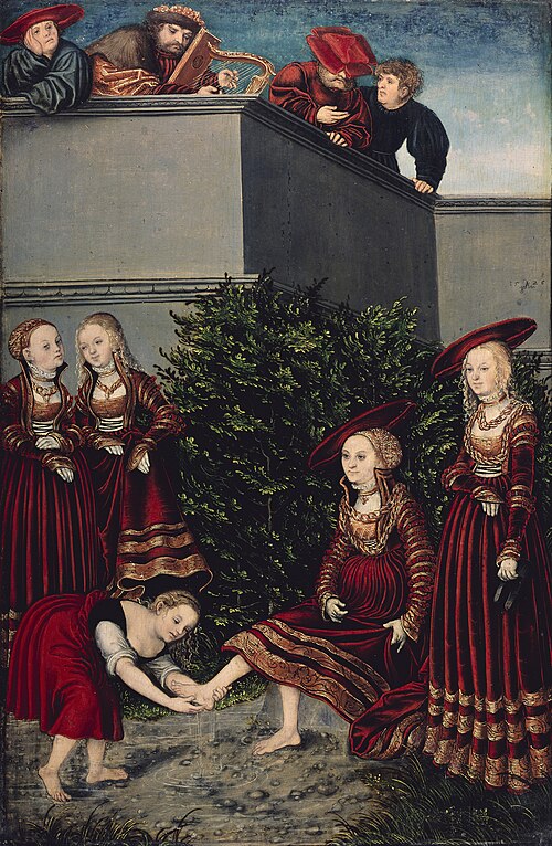 David et Bethsabée, 1526, Lucas Cranach l'Ancien