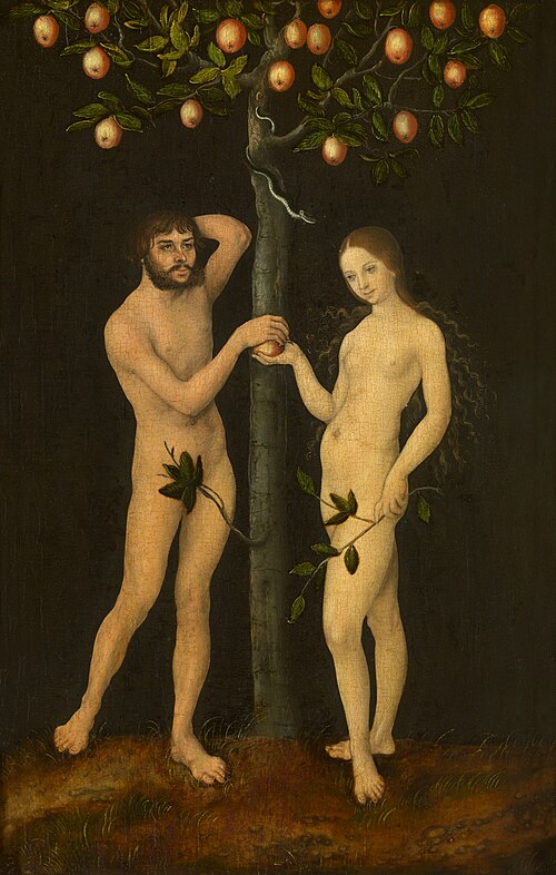 Adam and Eve, 1529, Lucas Cranach the Elder