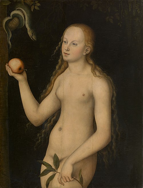 Ève, 1529, Lucas Cranach l'Ancien