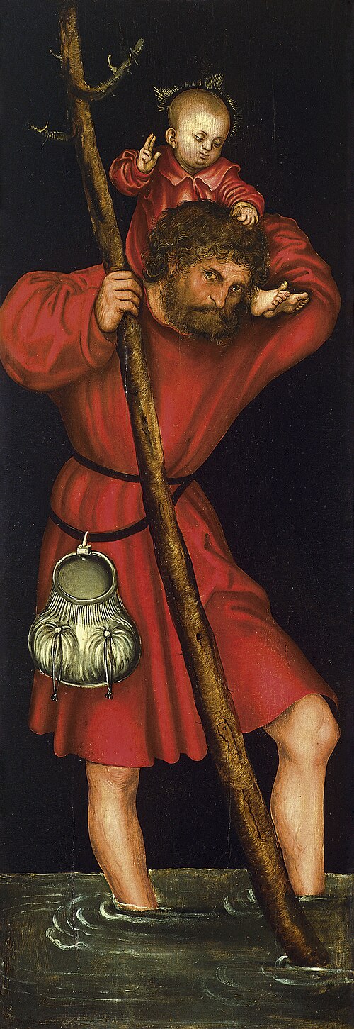 Saint Christoph, 1514, Lucas Cranach l'Ancien