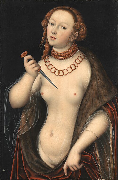 Lucrèce, 1537, Lucas Cranach l'Ancien