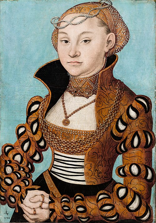 Portrait d'une noble dame saxonne, 1534, Lucas Cranach l'Ancien