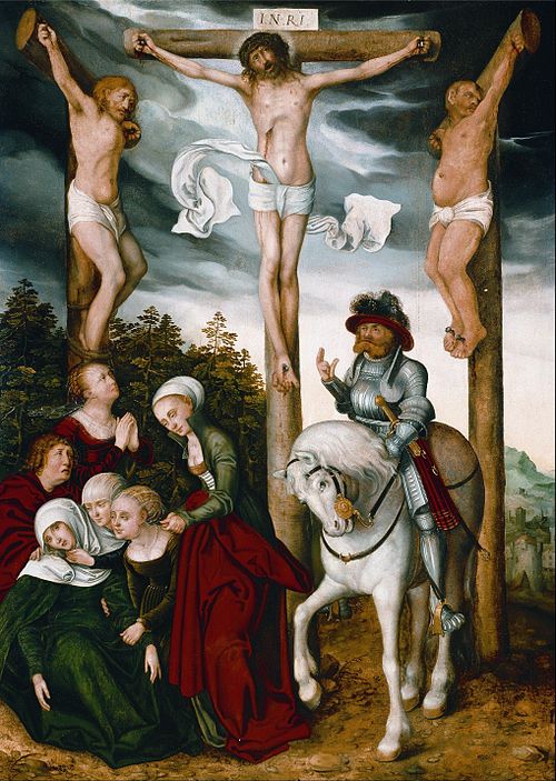 Crucifixion, 1500, Lucas Cranach l'Ancien