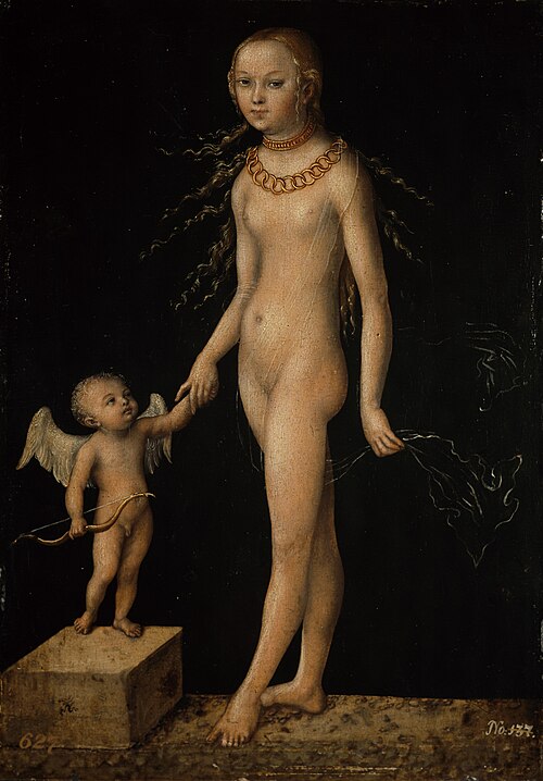 Vénus et Cupidon, 1537, Lucas Cranach l'Ancien
