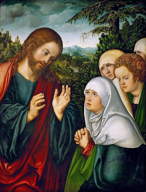 Les adieux du Christ à sa mère, 1520, Lucas Cranach l'Ancien