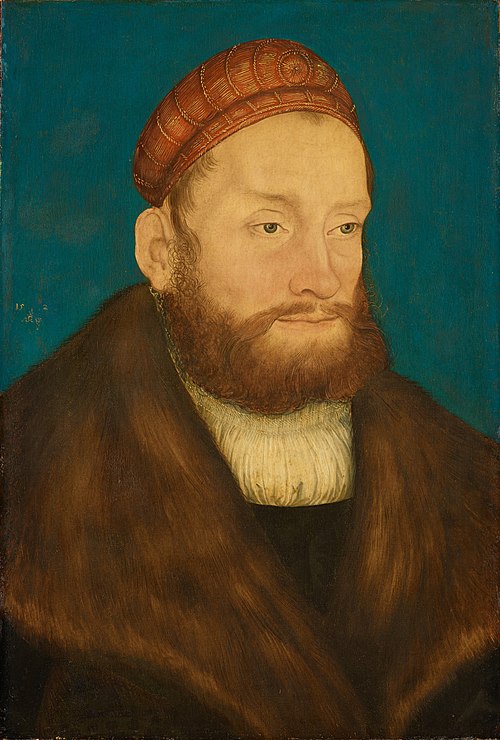 Portrait Margrave Casimir of Brandenburg-Kulmbach, 1522, Lucas Cranach l'Ancien