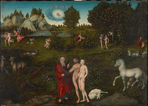 Paradise, 1530, Lucas Cranach l'Ancien