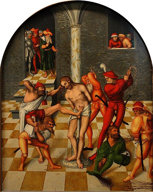 Flagellation of Christ, 1538, Lucas Cranach l'Ancien