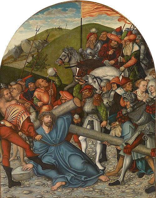 Christ carrying the Cross, 1538, Lucas Cranach l'Ancien