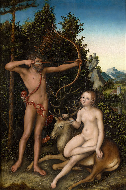 Apollo and Diana, 1526, Lucas Cranach l'Ancien
