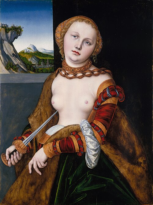 Lucretia, 1530, Lucas Cranach l'Ancien