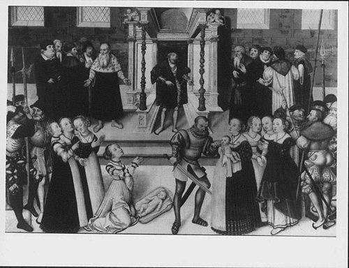 The Judgement of Solomon, 1519, Lucas Cranach l'Ancien