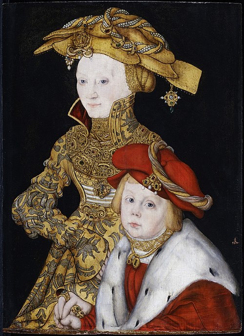 Portrait of a Lady and her Son, 1520, Lucas Cranach l'Ancien