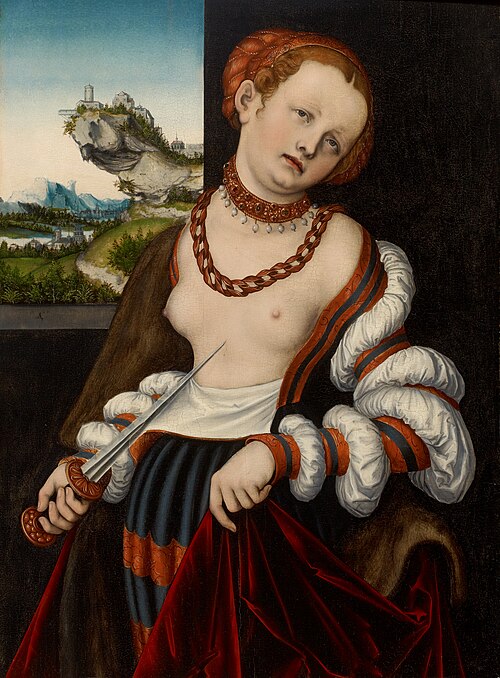 The Suicide of Lucretia, 1529, Lucas Cranach the Elder