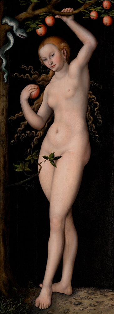 Eve, 1530, Lucas Cranach l'Ancien