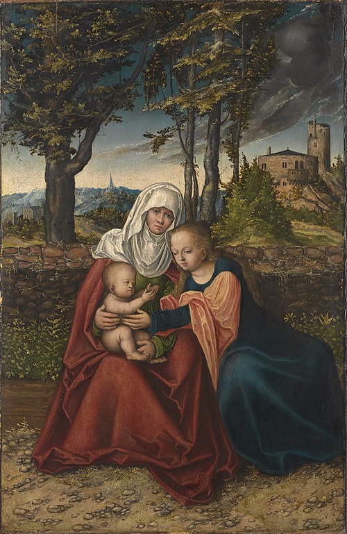 The Virgin and Child with Saint Anne, 1516, Lucas Cranach l'Ancien