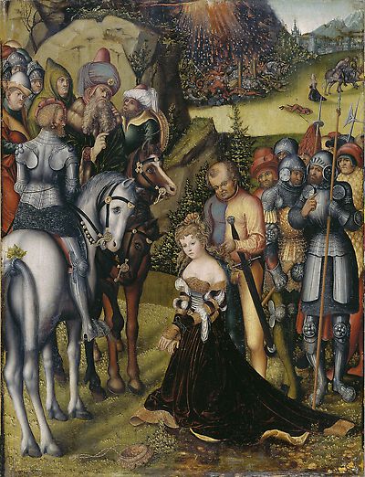 The Beheading of Saint Catherine, 1525, Lucas Cranach l'Ancien