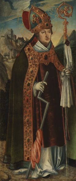 Pfirtscher Altarpiece: Saint Erasmus, 1526, Lucas Cranach l'Ancien