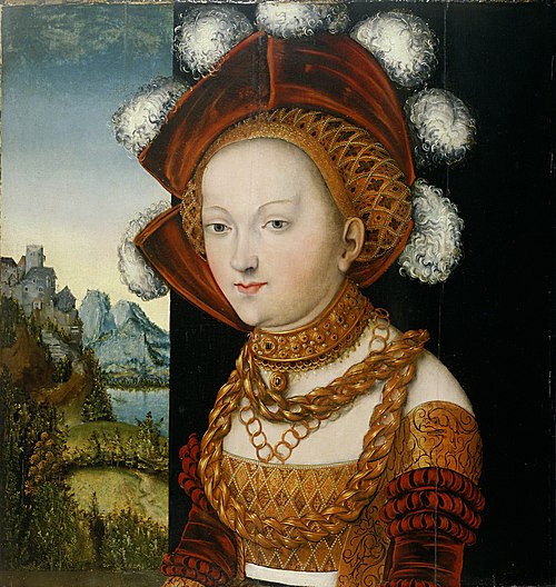 A finely dressed young Lady / Portrait of a Young Woman, 1530, Lucas Cranach l'Ancien