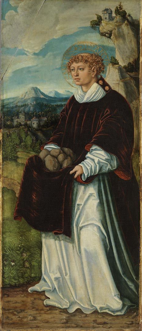 Pfirtscher Altarpiece: Saint Stephanus, 1526, Lucas Cranach l'Ancien